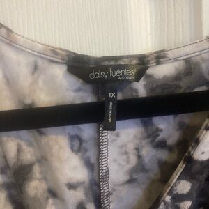 Lovely black and white marble Dress , strechy